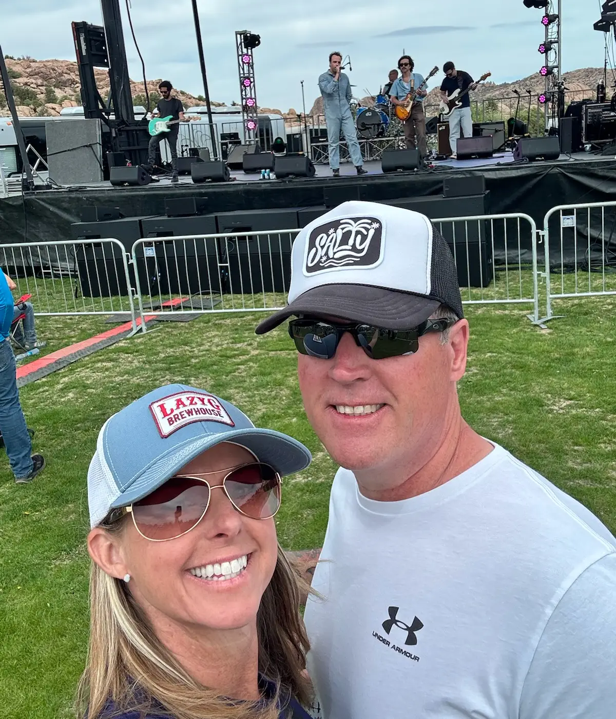 Courtesy photo: Griffin and her husband enjoy a night out listening to live music together.