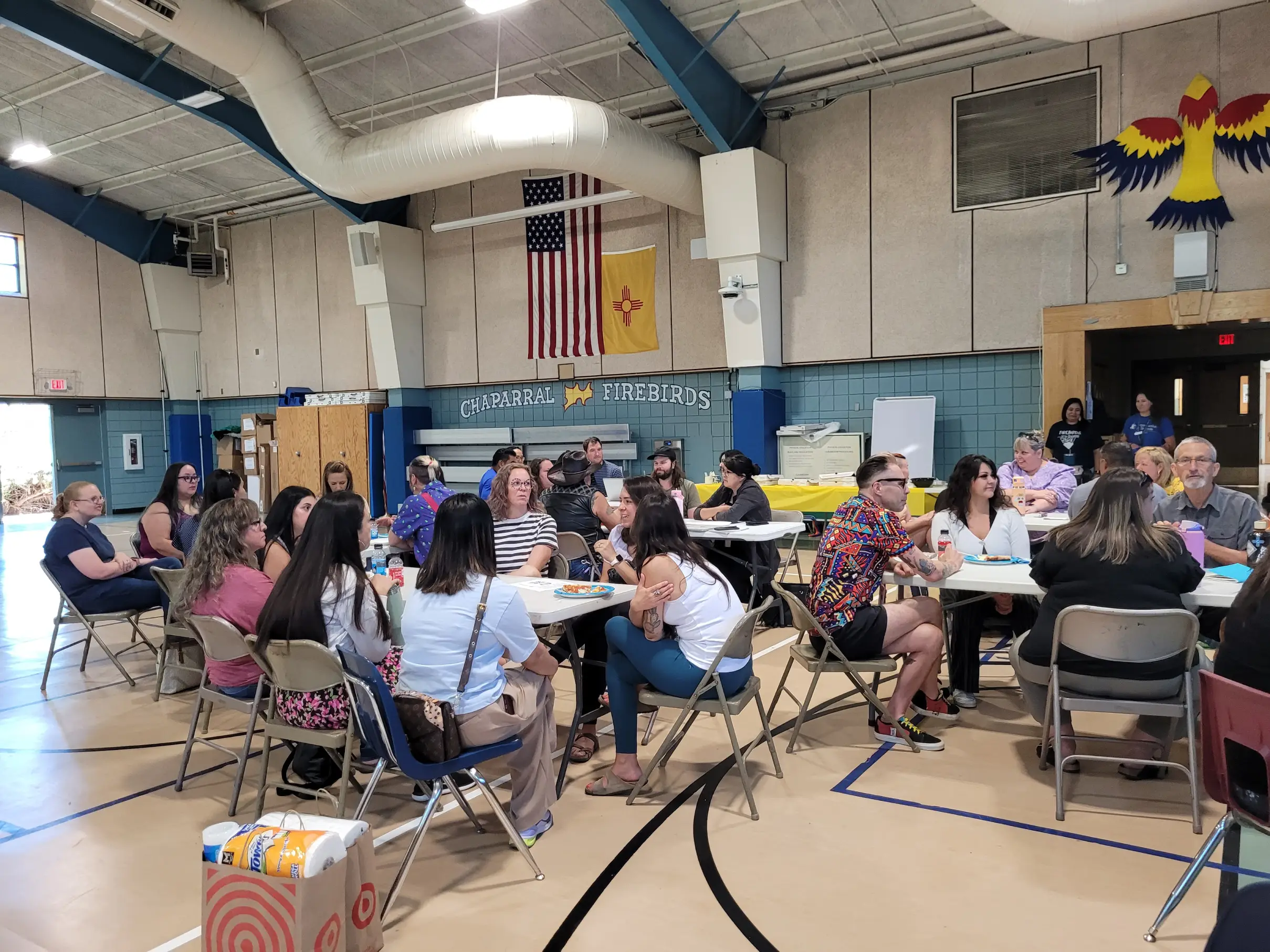 Planning the family events for the upcoming school year.