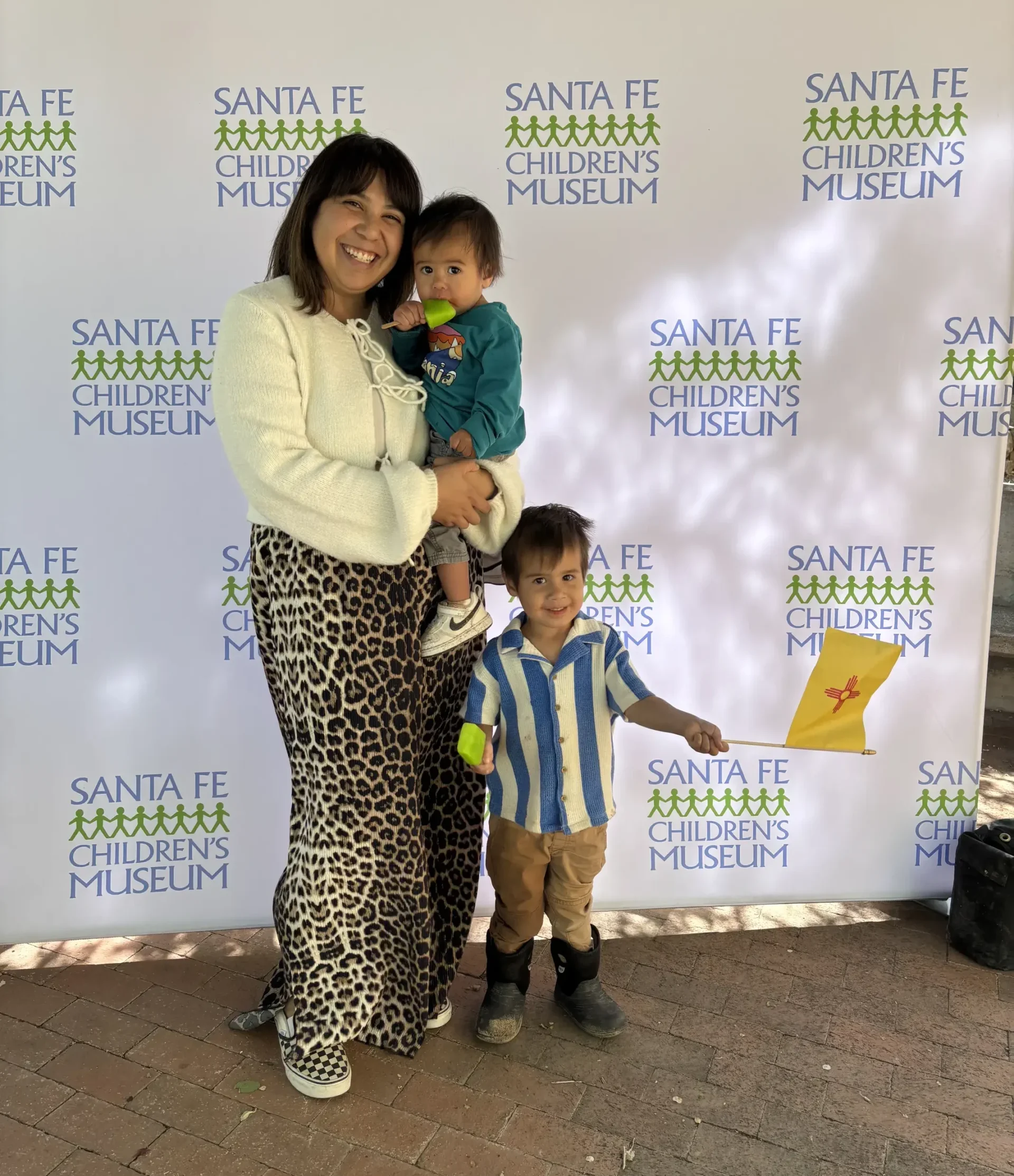 Meghan and her sons at the Santa Fe Children’s Musuem.